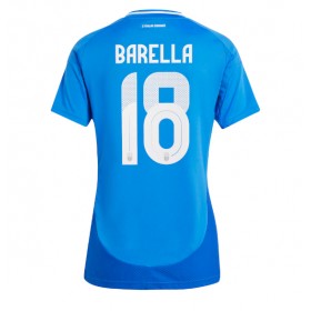 Italia Nicolo Barella #18 Hjemme skjorte til dame EM 2024 Kortermet